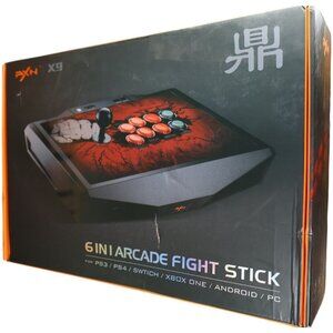 PXN X9 6-in-1 Sanwa Arcade Fight Stick - PS4 PS3 Switch Xbox One Android PC